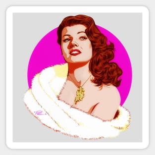 Rita Hayworth - An illustration by Paul Cemmick Sticker